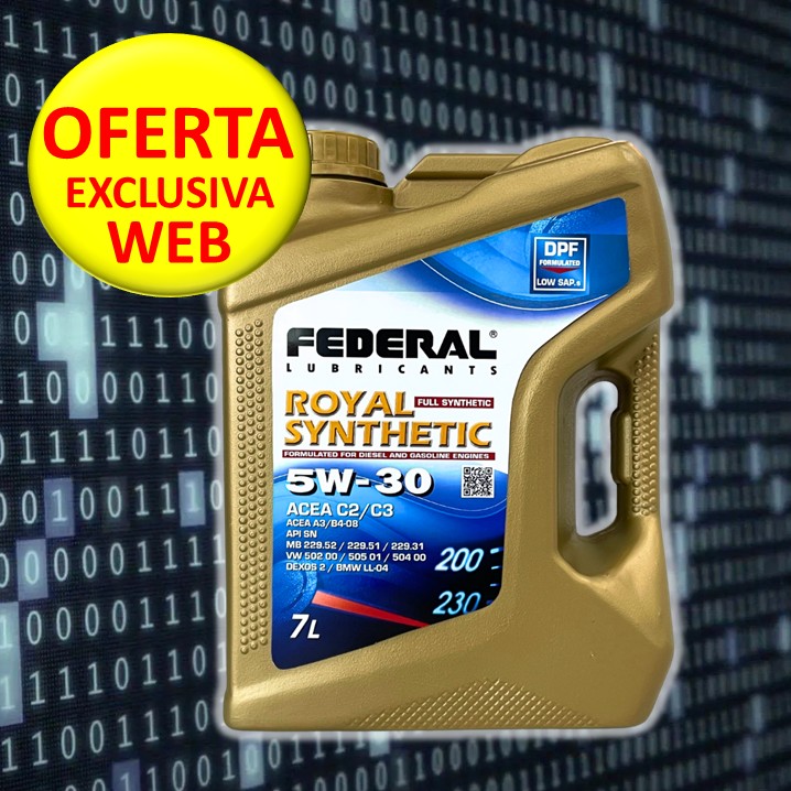FEDERAL ROYAL SYNTHETIC 5W/30 CAJA 2x7L
