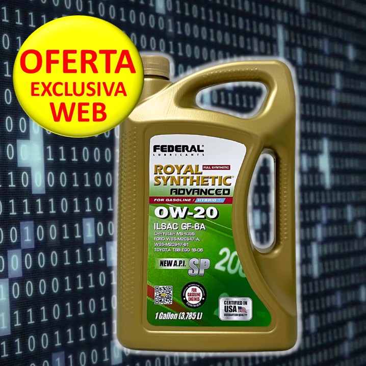 FEDERAL ROYAL SYNTHETIC ADVANCED 0W20 CAJA 3X1 GL