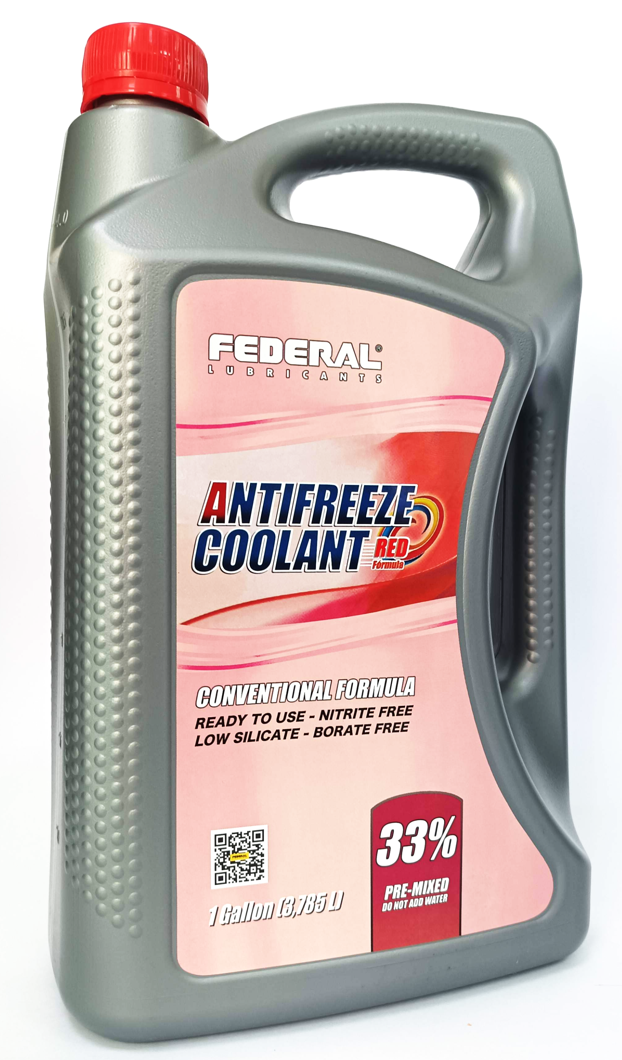 FEDERAL ANTIFREEZE COOLANT RED FORMULA 33% CAJA 3X1 GL