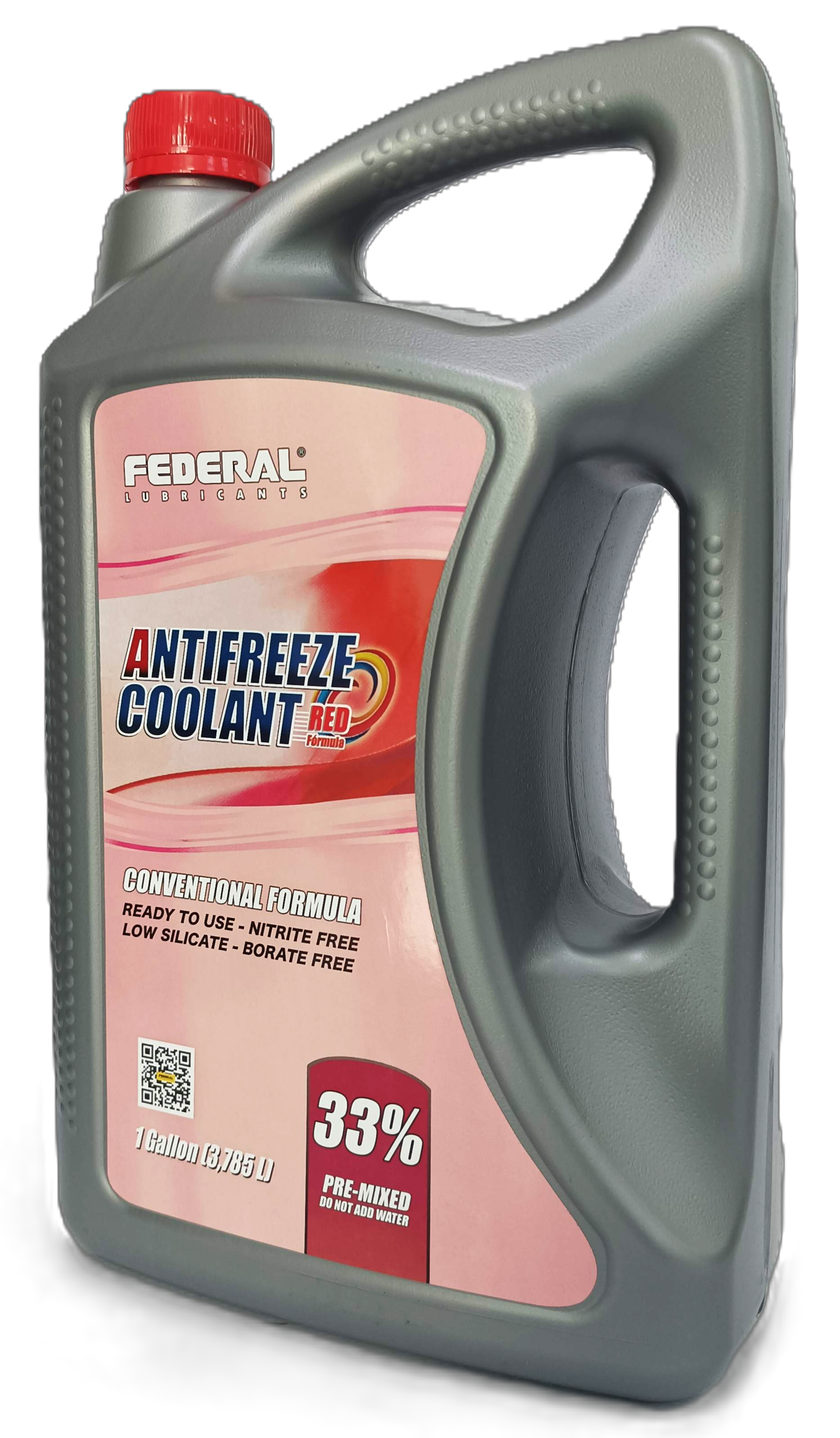 FEDERAL ANTIFREEZE COOLANT RED FORMULA 33% CAJA 3X1 GL