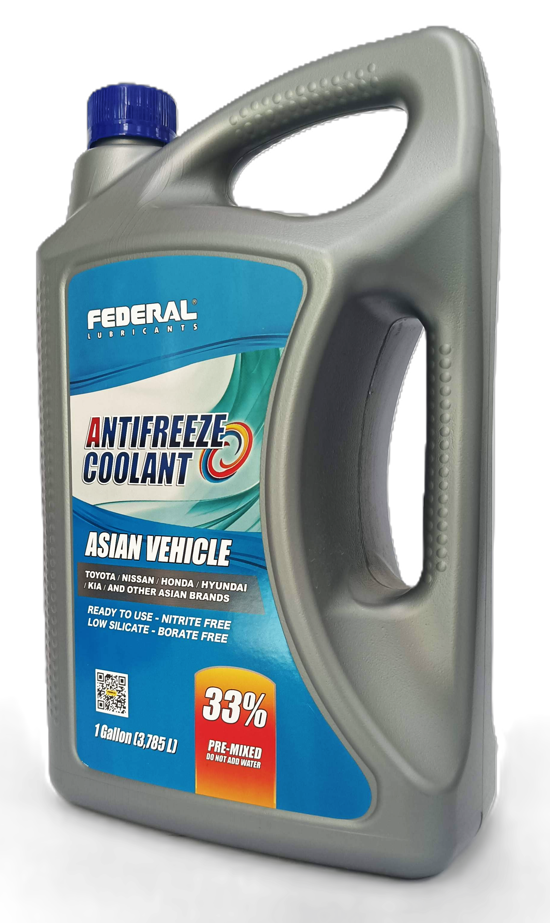 FEDERAL ANTIFREEZE COOLANT BLUE FORMULA 33% CAJA 3X1 GL