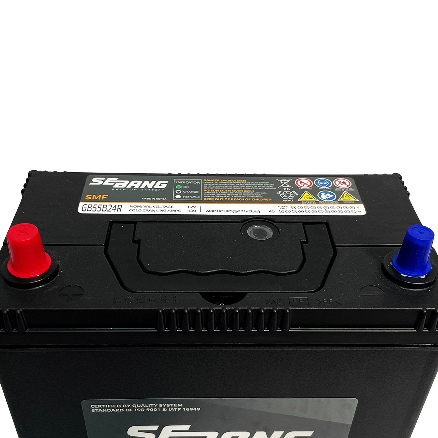 SEBANG GB55B24R CLASE 8 UN2794-45Ah 430CCA
