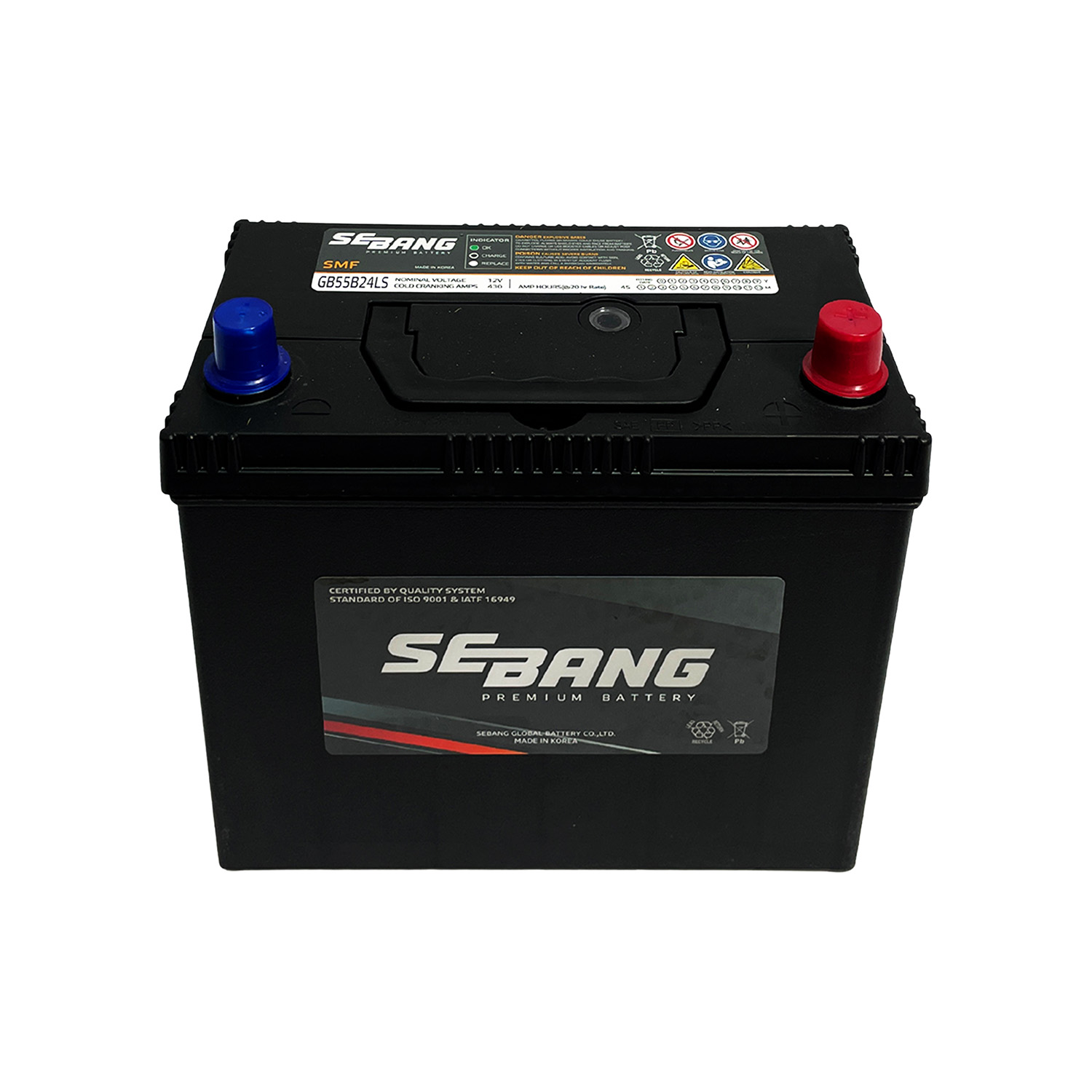 SEBANG GB55B24LS CLASE 8 UN2794-45Ah 430CCA