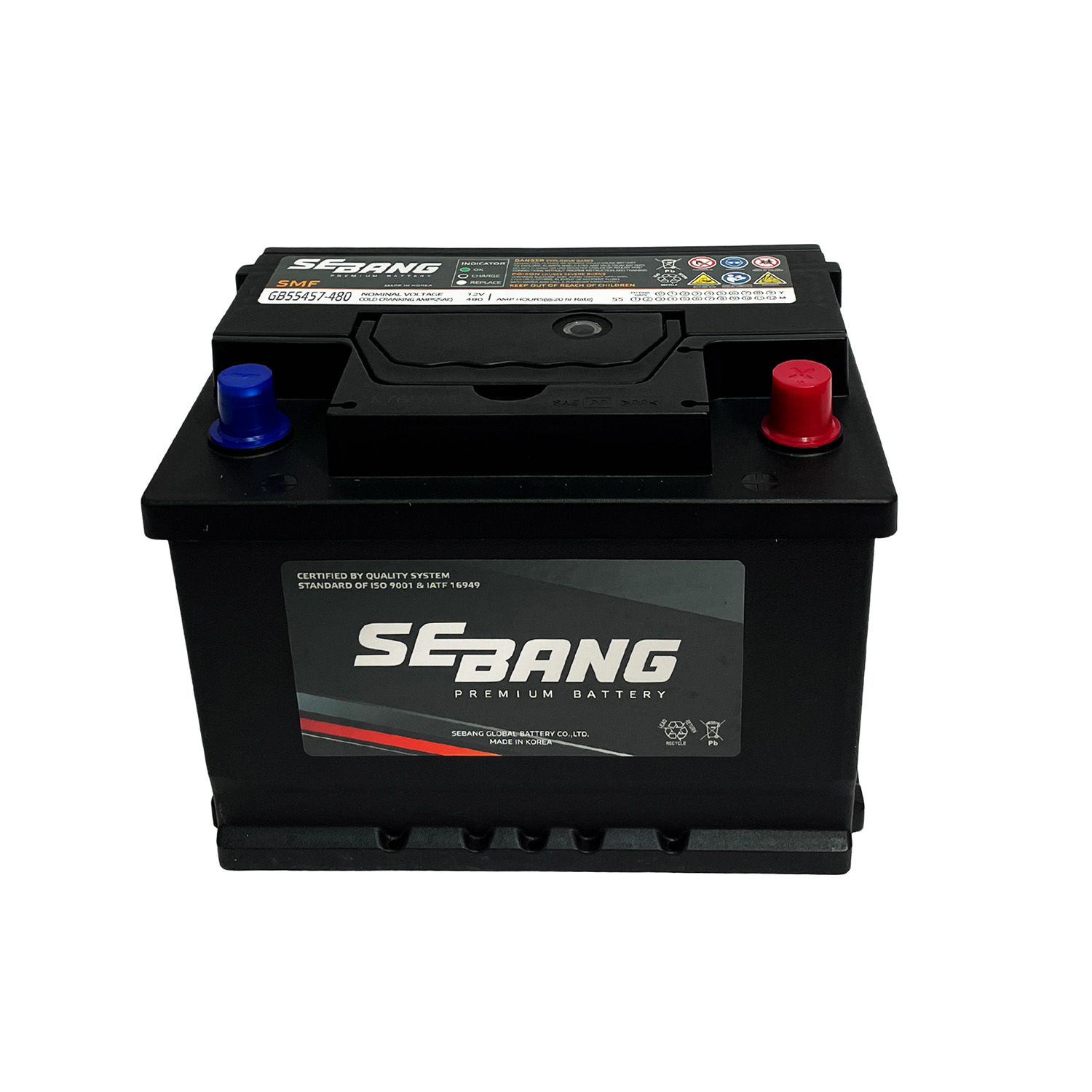 SEBANG GB55457-480 CLASE 8 UN2794-55Ah 480CCA