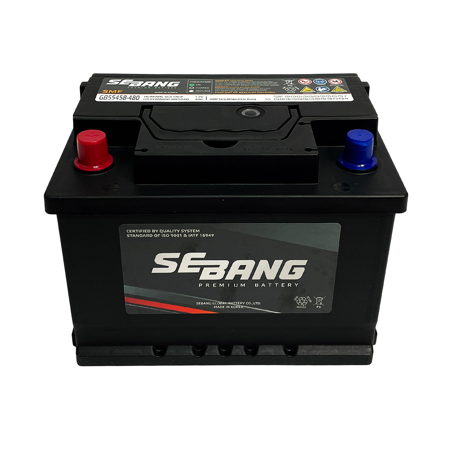 SEBANG GB55458-480 CLASE 8 UN2794-55Ah 480CCA