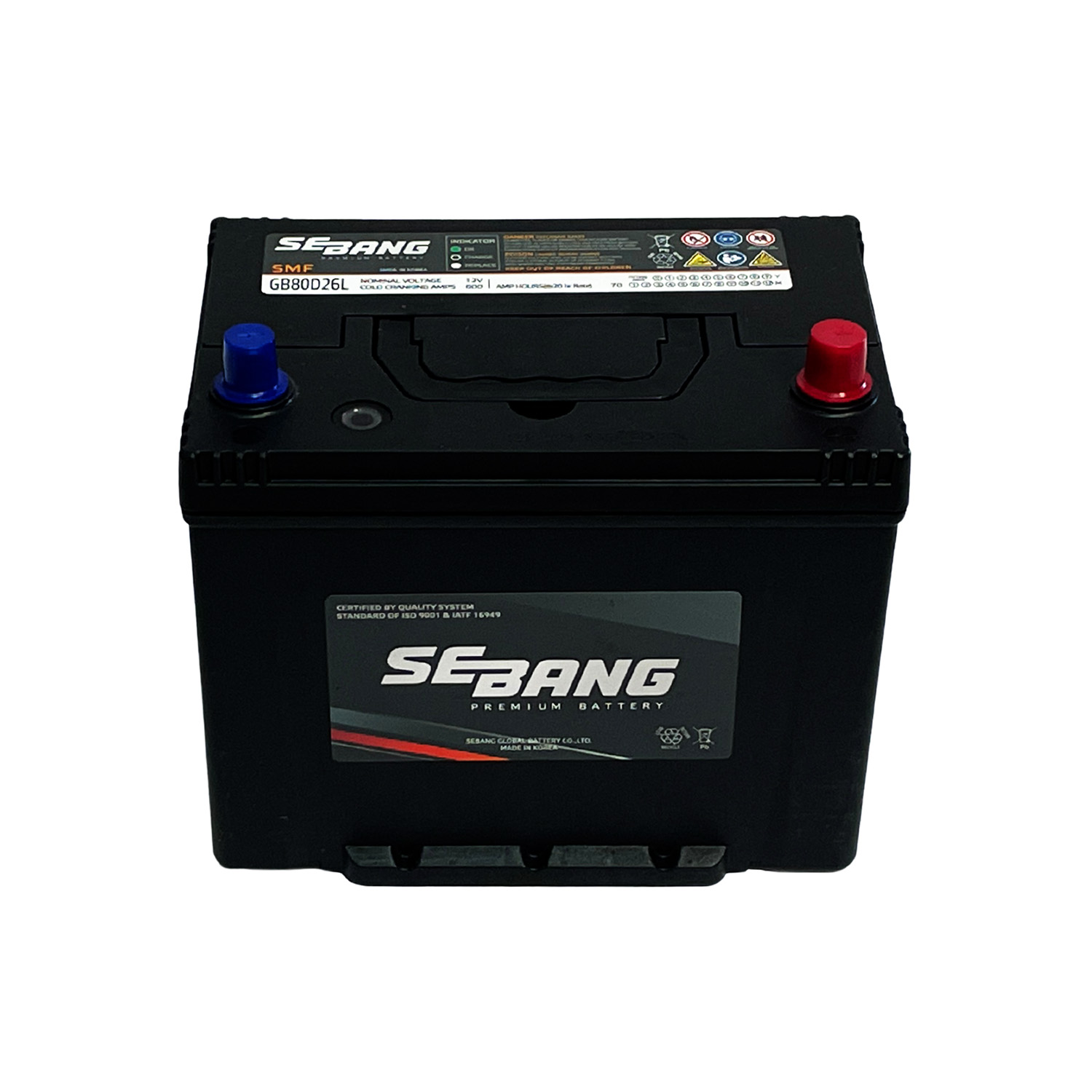 SEBANG GB80D26L CLASE 8 UN2794-70Ah 600CCA