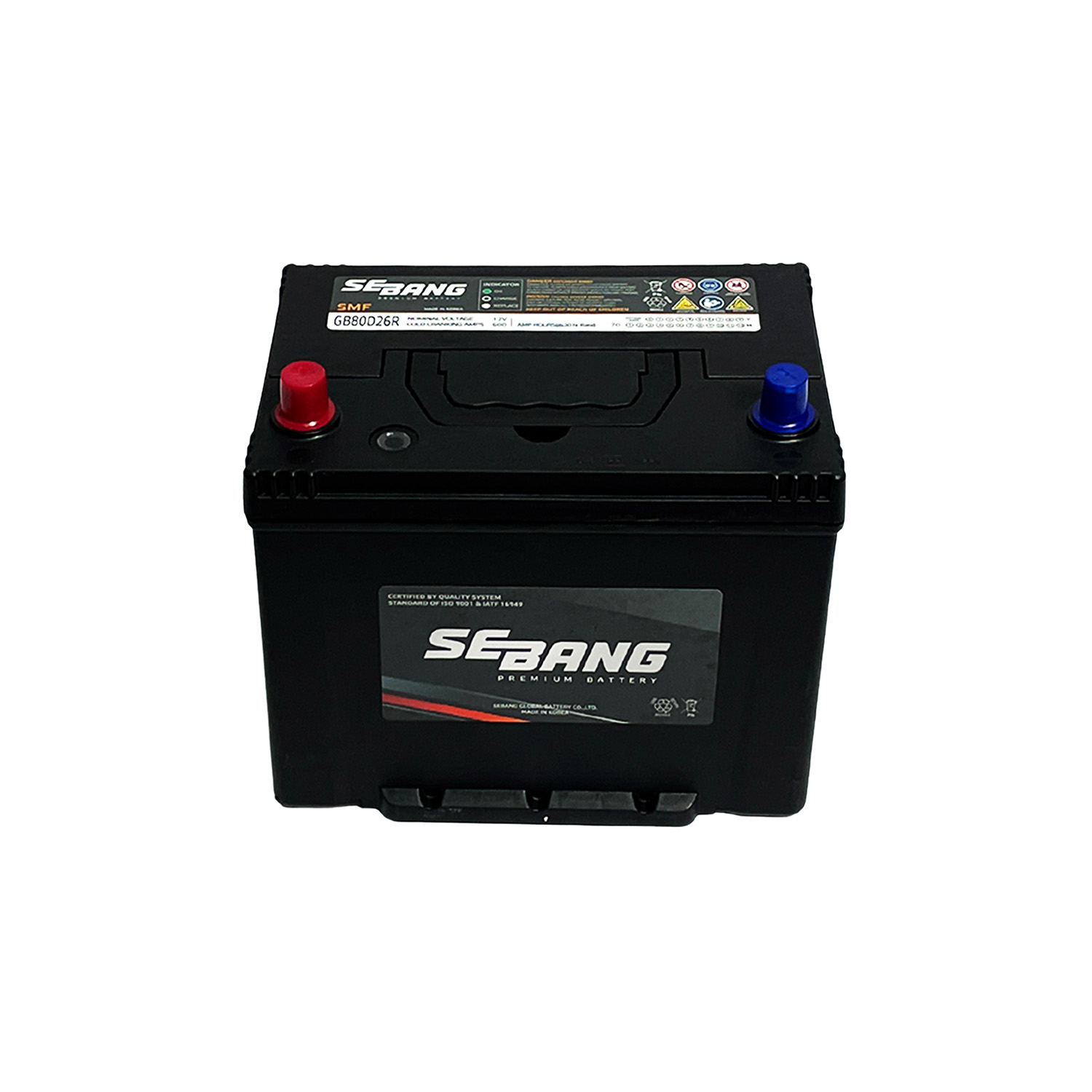 SEBANG GB80D26R CLASE 8 UN2794-70Ah 600CCA