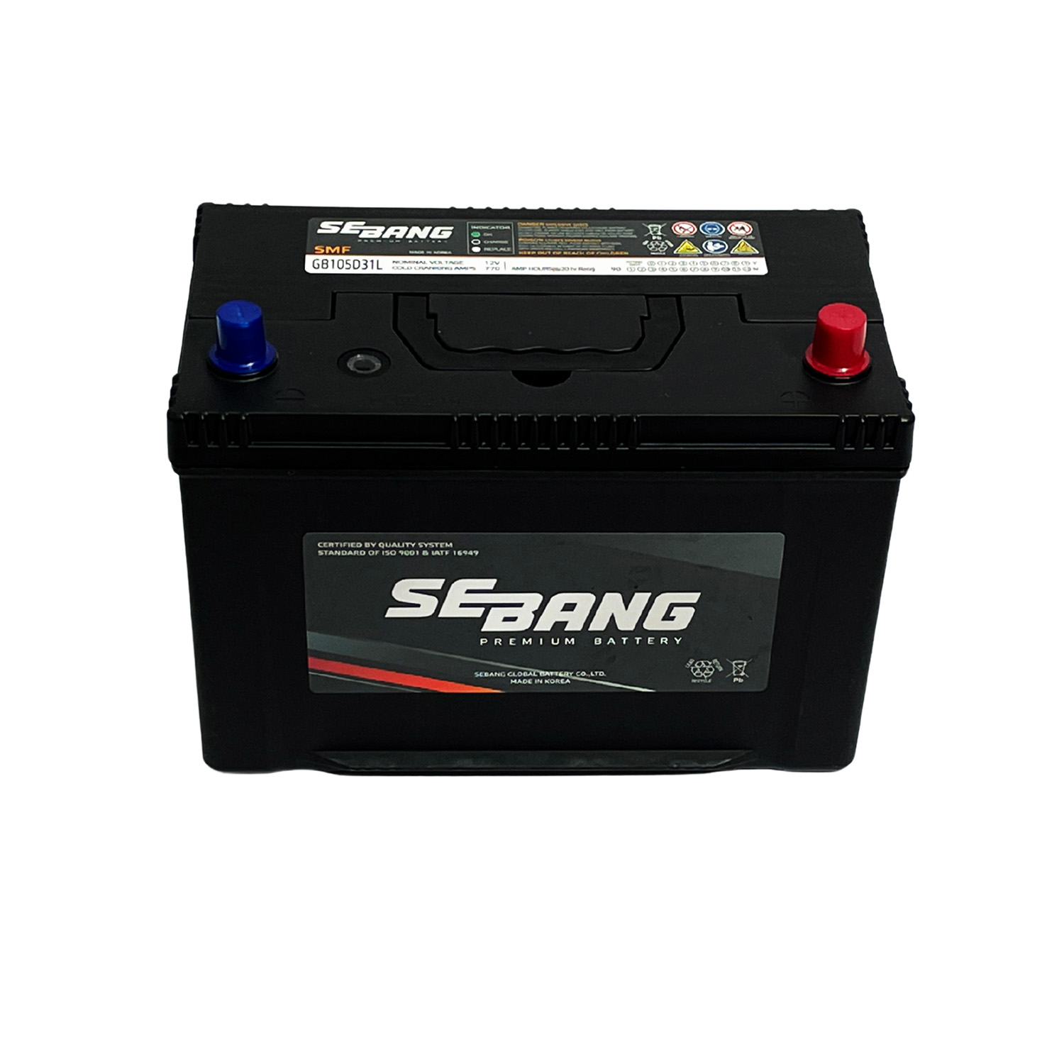 SEBANG GB105D31L CLASE 8 UN2794-90Ah 770CCA
