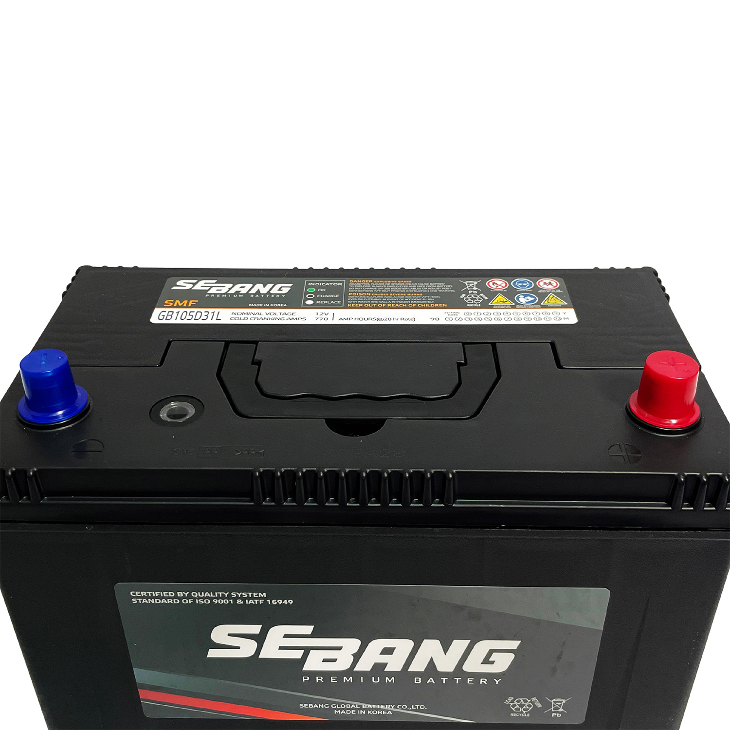 SEBANG GB105D31L CLASE 8 UN2794-90Ah 770CCA