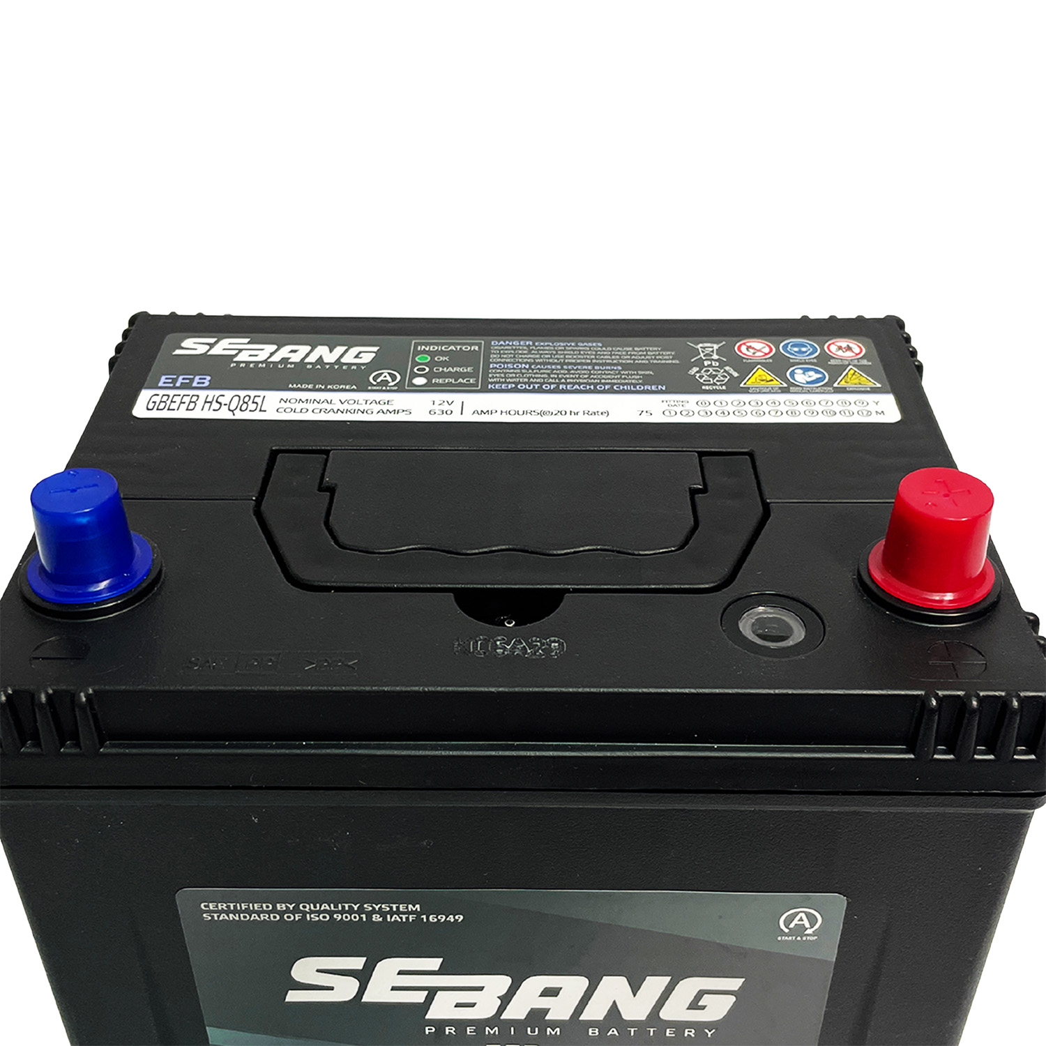SEBANG EFB HS-Q85L CLASE 8 UN2794-75Ah 630CCA
