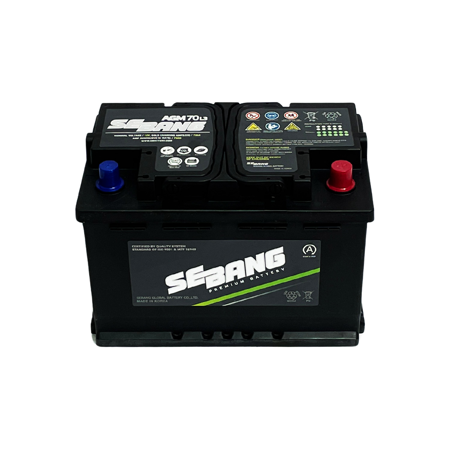 SEBANG AGM 703LP CLASE 8 UN2794-70Ah 720CCA