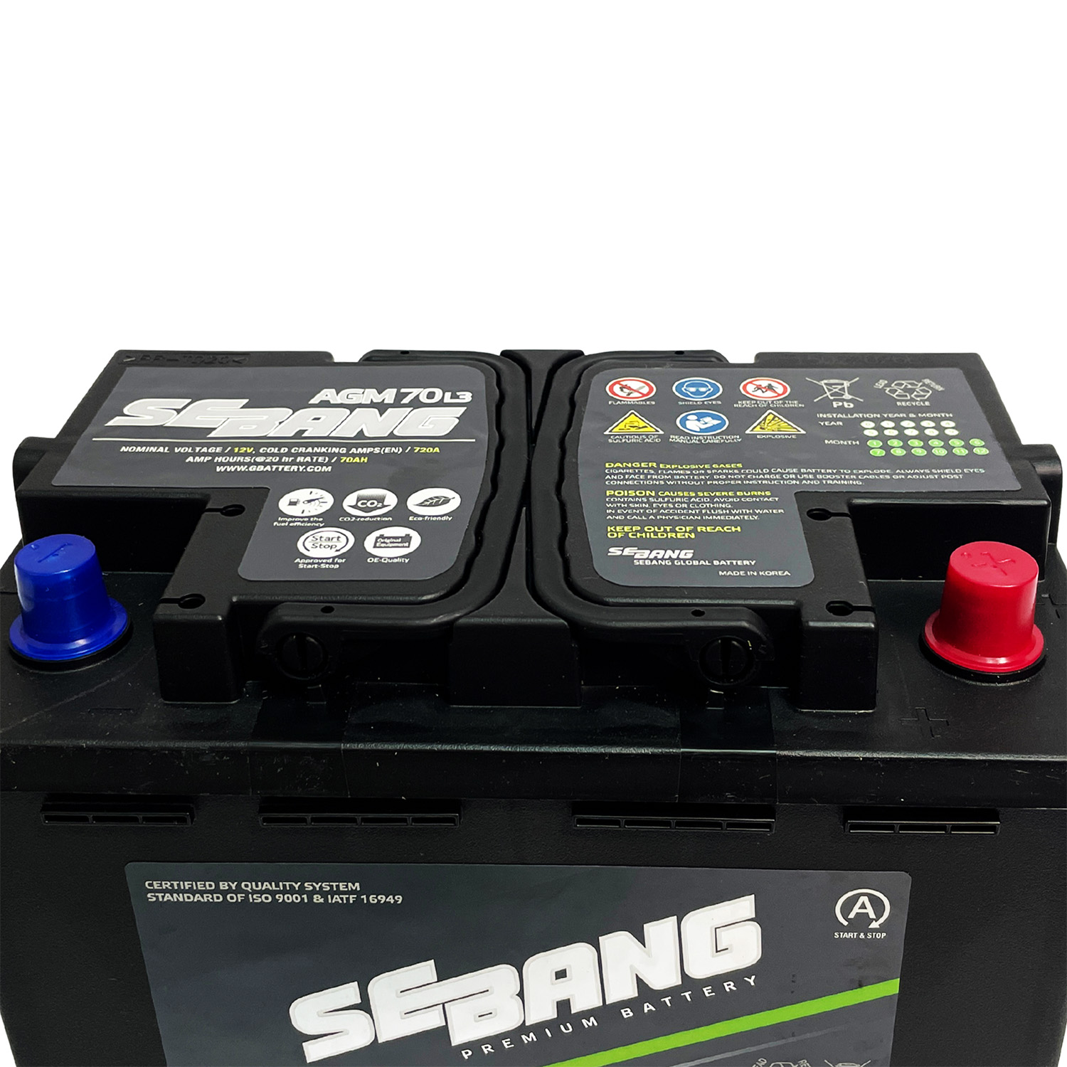 SEBANG AGM 703LP CLASE 8 UN2794-70Ah 720CCA