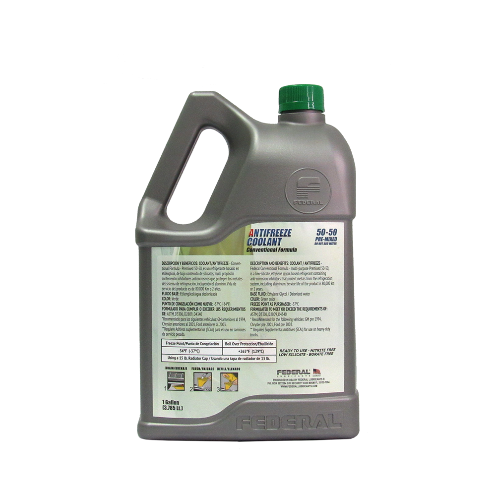 FEDERAL AUTOMOTIVE COOLANT ANTIFREEZE 50/50