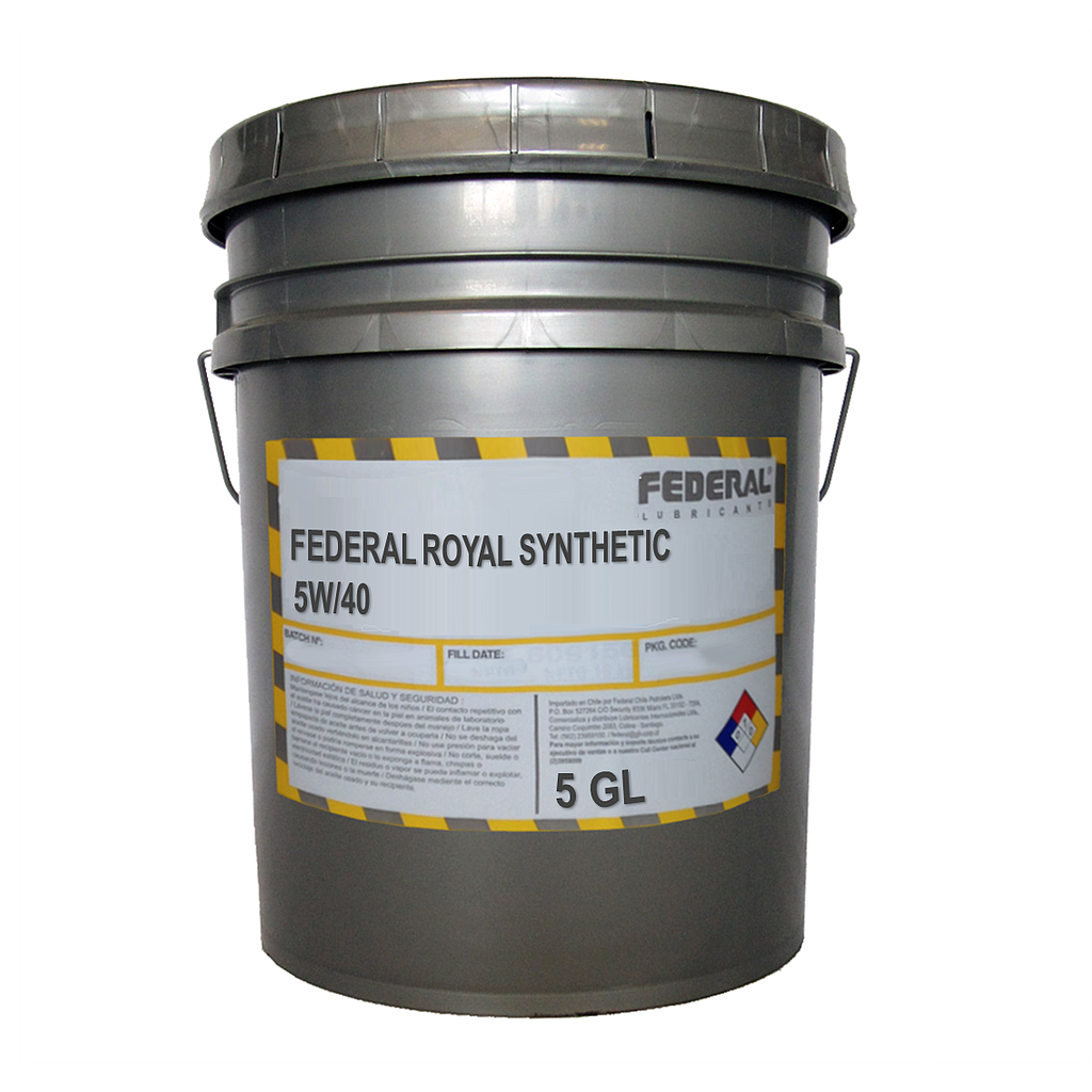 FEDERAL ROYAL SYNTHETIC 5W40 BALDE 1X5 GL