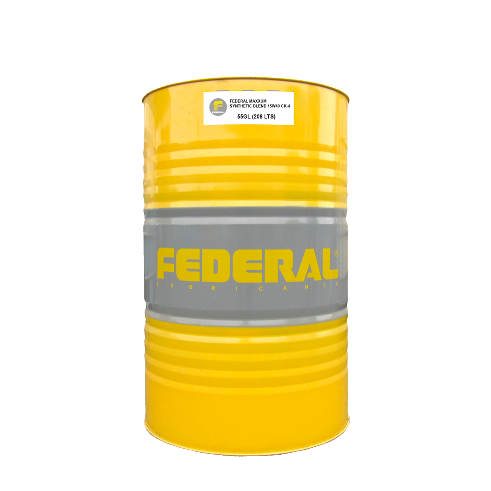 FEDERAL MAXXUM SYNTHETIC BLEND 15W40 CK-4 TAMBOR 1X55 GL