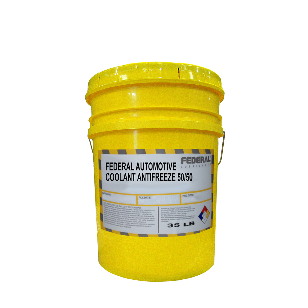 FEDERAL AUTOMOTIVE COOLANT ANTIFREEZE 50/50 BALDE 1X5 GL