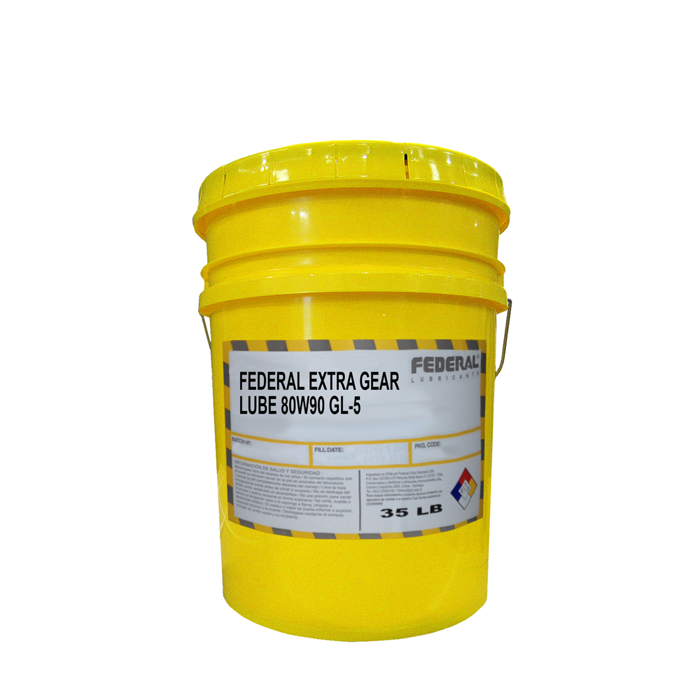 FEDERAL EXTRA GEAR LUBE 80W90 GL-5 BALDE 1X35 LB