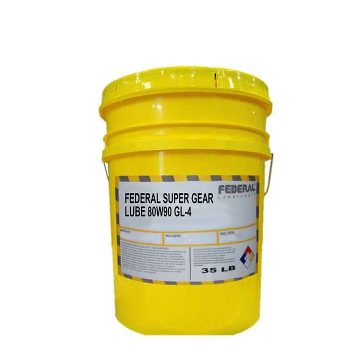 FEDERAL SUPER GEAR LUBE 80W90 GL-4 BALDE 1X35 LB