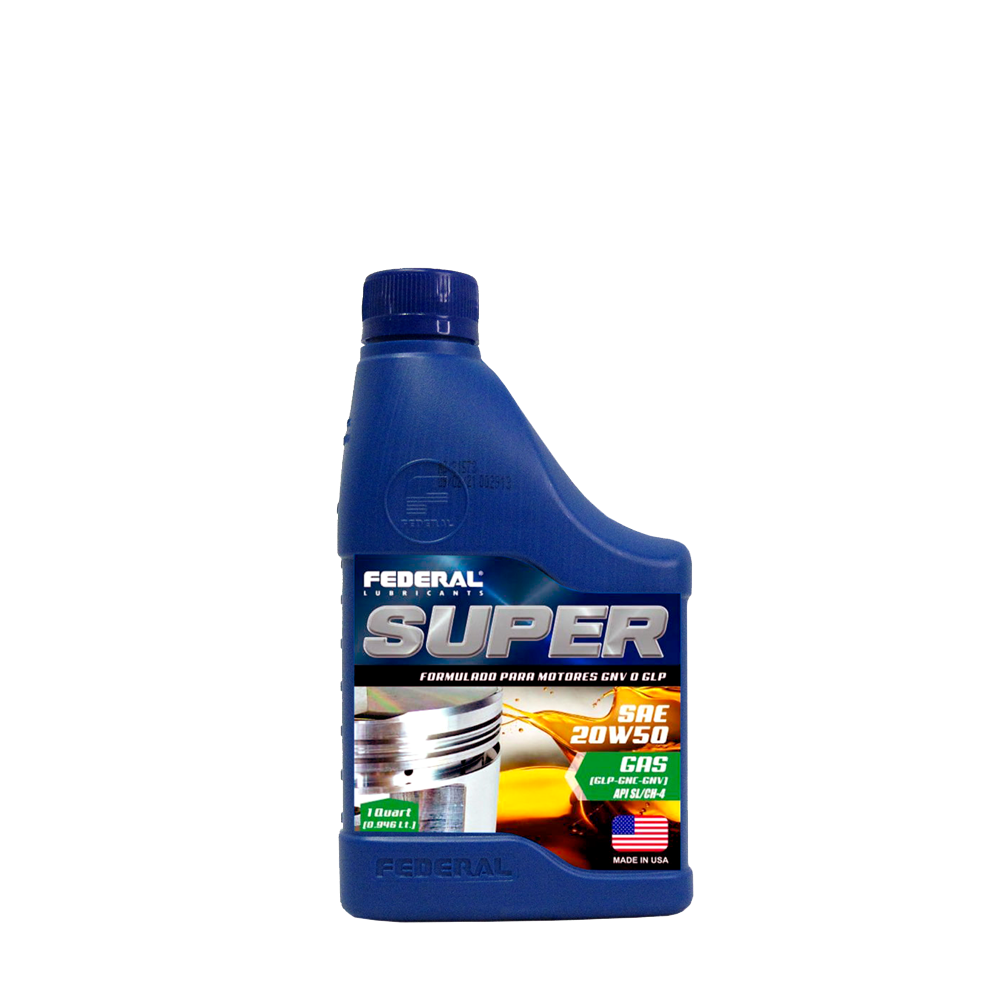 FEDERAL SUPER 20W50 GAS CAJA 12X1/4 GL