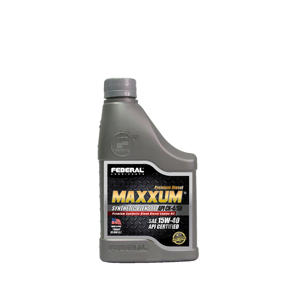 FEDERAL MAXXUM SYNTHETIC BLEND 15W40 CK-4 CAJA 12X1/4 GL