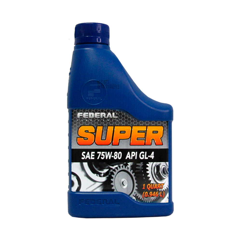 FEDERAL SUPER GEAR LUBE 75W80 GL-4 CAJA 12X1/4 GL