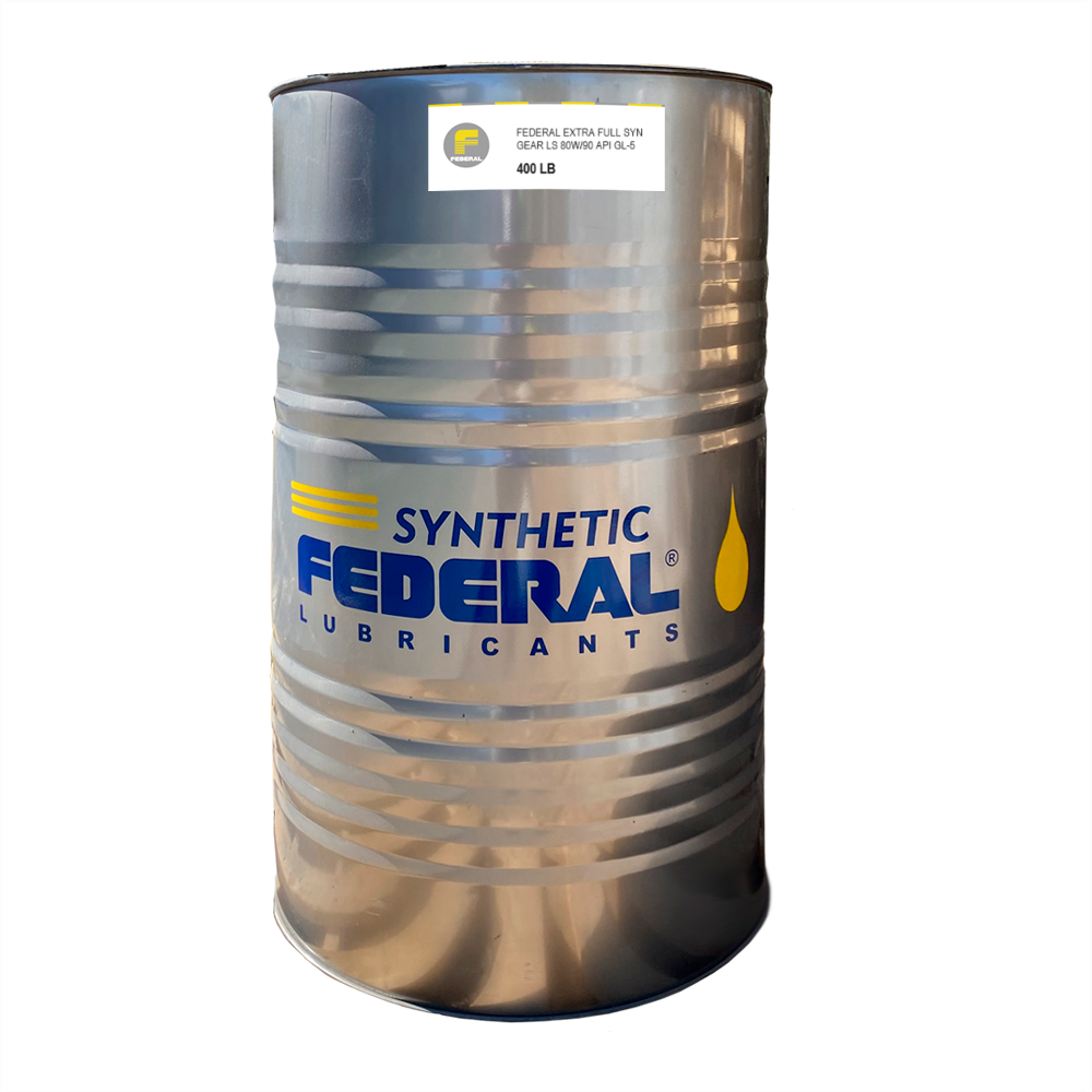 FEDERAL EXTRA FULL SYN GEAR LS 80W90 API GL-5 TAMBOR 1X400 LB
