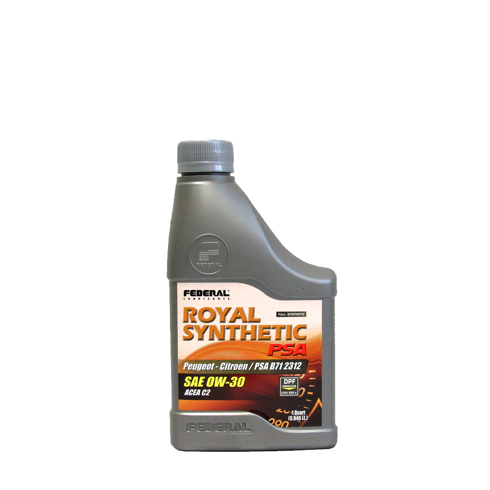 FEDERAL ROYAL SYNTHETIC PSA 0W30 CAJA 12X1/4 GL