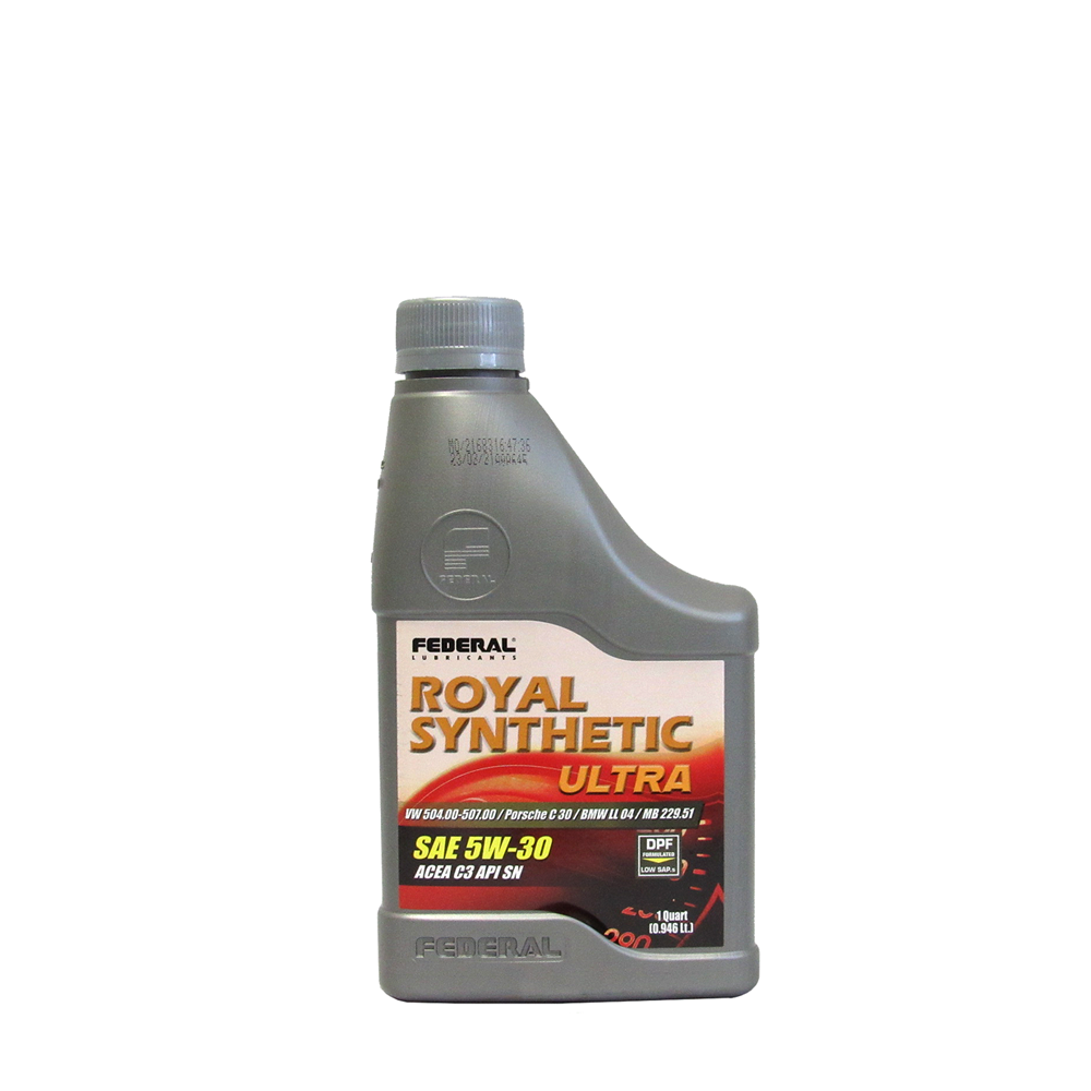 FEDERAL ROYAL SYNTHETIC ULTRA 5W30-(CJ 12x1/4GL) CAJA 12X1/4 GL