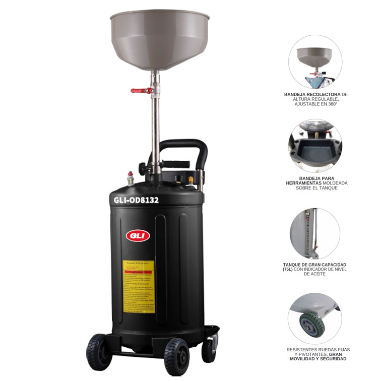 WASTE OIL DRAINER - RECUPERADOR DE ACEITE GRAVEDAD OD8132