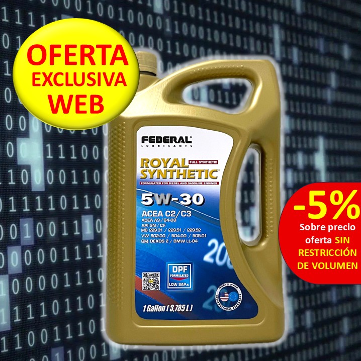 Promo Federal Royal 5W30 (3x1GL)