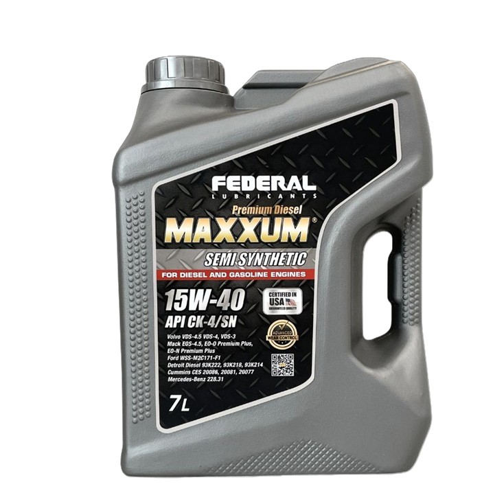 FEDERAL MAXXUM SYNTHETIC BLEND 15W40 CK-4 CAJA 2X7 L 