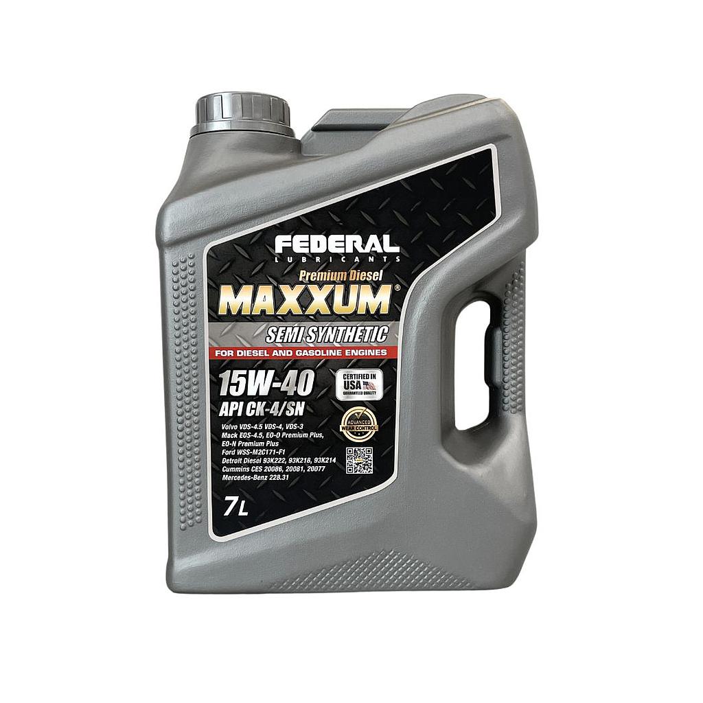 FEDERAL MAXXUM SYNTHETIC BLEND 15W40 CK-4 CAJA 2X7 L 