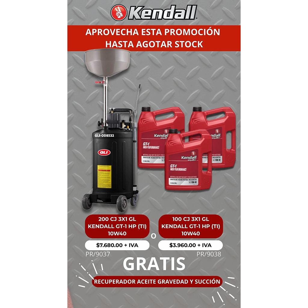 Promo Recuperador de aceite + 100 Cajas KENDALL 10w40 