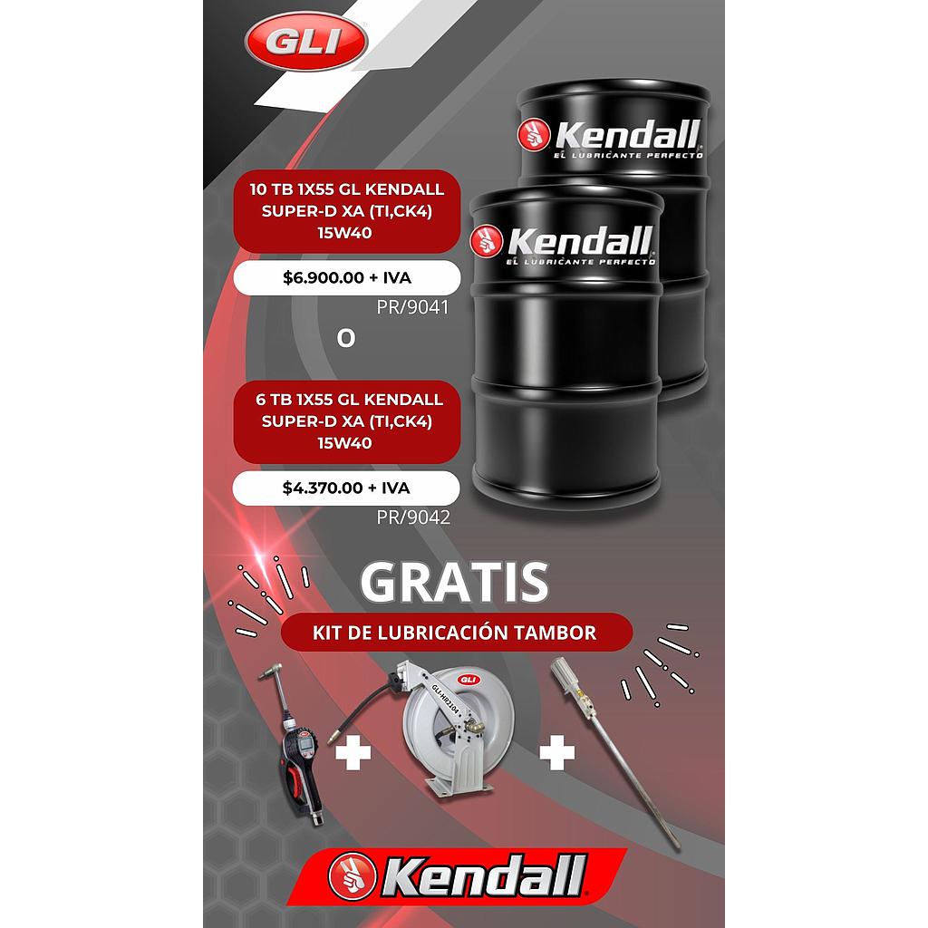 KIT LUBRICACION + 6 TB KENDALL SUPER-D XA 15W40 