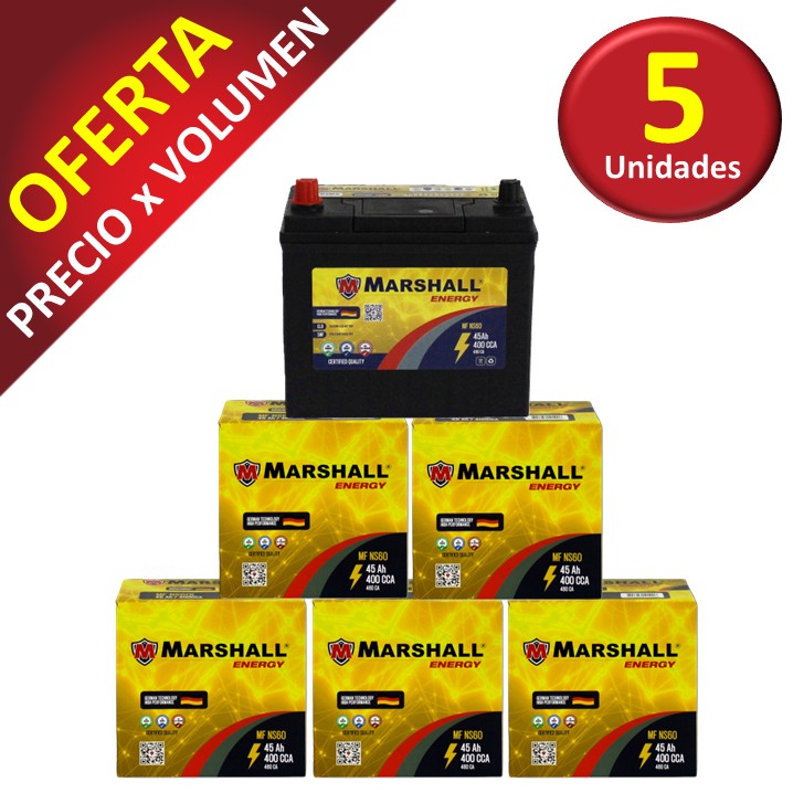PROMOx1 BAT. MFNS60 CLASE 8,UN 2794 / 45 Ah 400 CCA