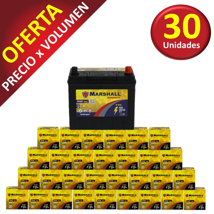 PROMOx30 BAT. MFNS60L CLASE 8,UN 2794 / 45 Ah 400 CCA