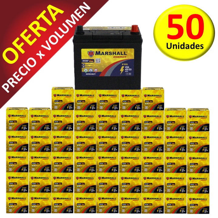 PROMOx50 BAT. MFNS60L CLASE 8,UN 2794 / 45 Ah 400 CCA