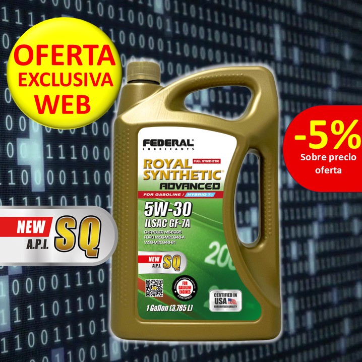  FEDERAL ROYAL SYNTHETIC ADVANCED 5W30 SQ CAJA 3X1 GL