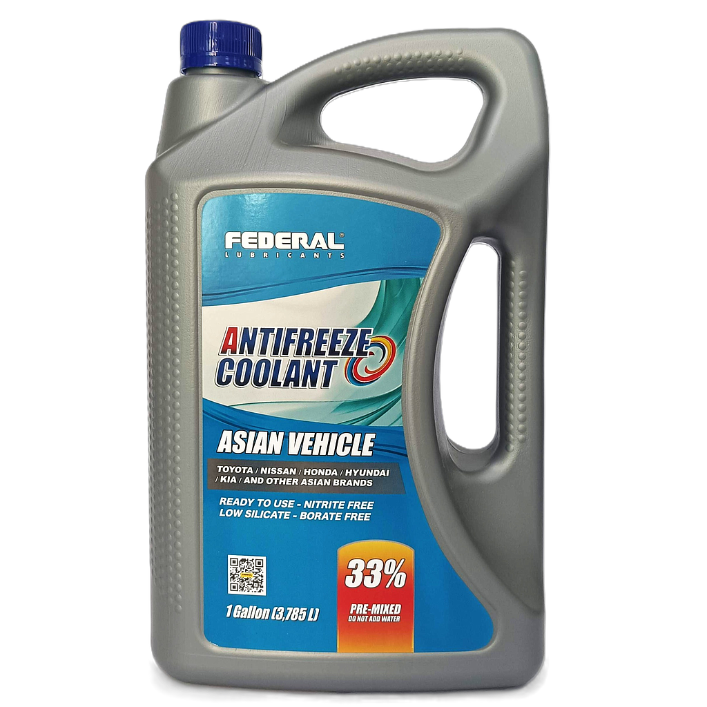FEDERAL ANTIFREEZE COOLANT BLUE FORMULA 33% CAJA 3X1 GL
