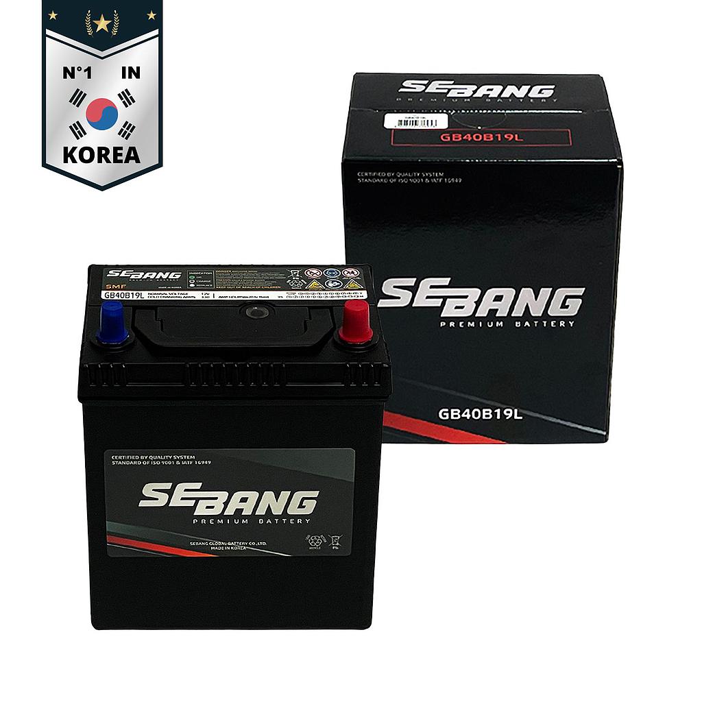 SEBANG GB40B19L CLASE 8 UN2794-35 Ah 330 CCA