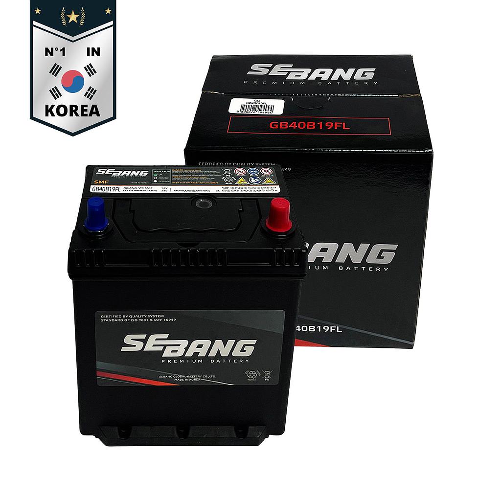 SEBANG GB40B19FL CLASE 8 UN2794-35 Ah 330 CCA