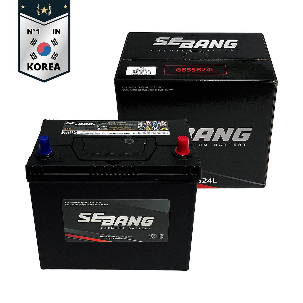SEBANG GB55B24L CLASE 8 UN2794-45Ah 430CCA